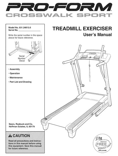 proform 400 crosswalk sport treadmill review pdf manual